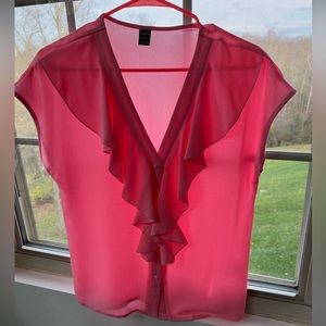 Sheer Pink Blouse (S)